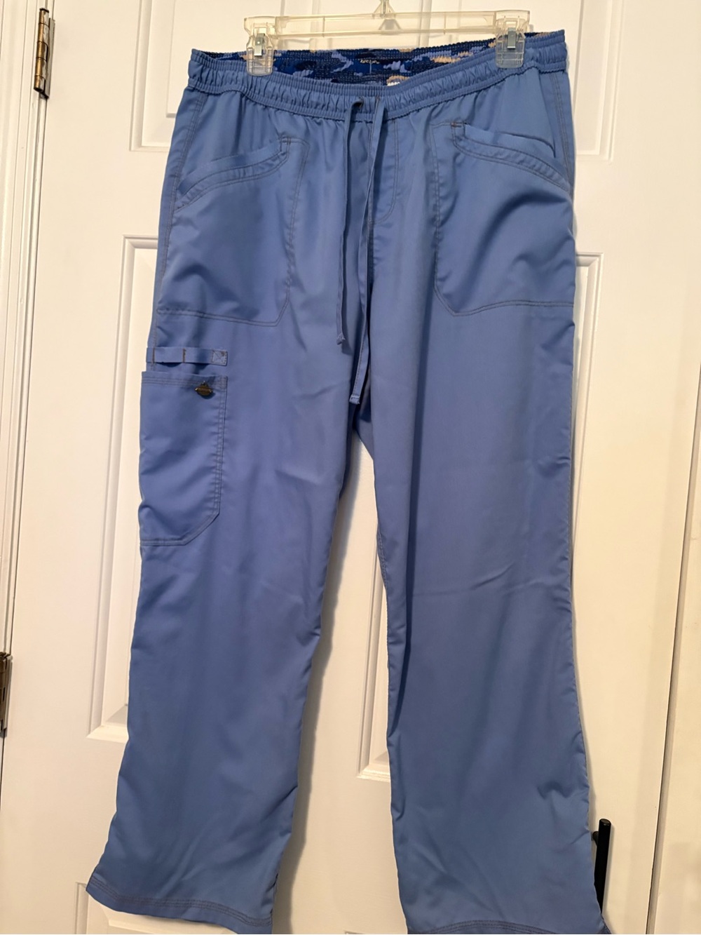 Women’s Dickies EDS Ceil Blue Drawstring Cargo Scrub Pants
